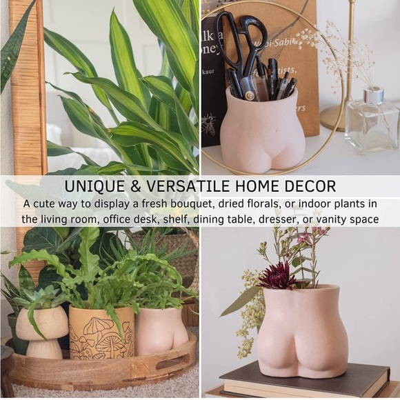 LIKE-NEW Base Roots Body Vase - Female Booty in “Plush Pink Bottom” - Picture 6 of 7